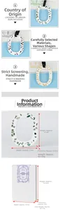 Detailed size and weight specs for circular plaster aroma stone with colorful crystals