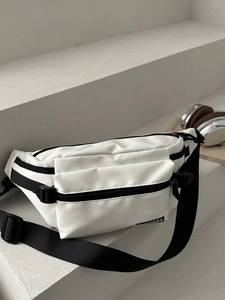 Sportliche Bauchtasche Gürteltasche Für Damen Und Herren Wasserdichtes Nylon Große Kapazität Streetwear Crossbody Brusttasche Verstellbarer Gurt
