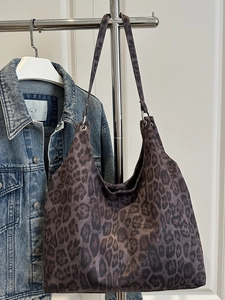 Sac À Bandoulière Hobo Imprimé Léopard Grande Capacité Sac Cabas Vintage Chic Pour Femmes Utilisation Quotidienne Décontractée
