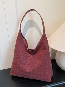 Fashion Women Leopard Print PU Leather Tote Bag Large Capacity Animal Pattern Shoulder Bag Urban Casual Commuter Handbag