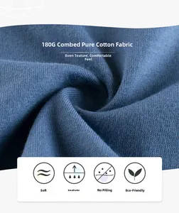 Detail of 180G combed cotton fabric showing soft, breathable and eco-friendly texture