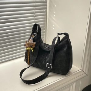 Sac à Bandoulière en Cuir PU de Grande Capacité pour Femmes Sac Cabas Minimaliste Sac à Main Hobo Décontracté Quotidien