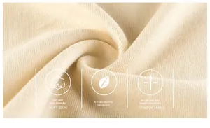 Detail of cream knit fabric showing soft breathable texture and Class A safety standard