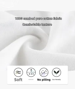 Detail of 480G combed cotton fabric showing premium soft texture and breathable knit