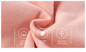 Close-up of soft pink Class A cotton knit fabric showing breathable texture for baby wear