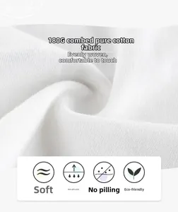 Close-up of soft breathable 180G combed cotton fabric for children t-shirt