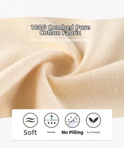 Macro detail of 180G combed cotton fabric showing soft texture and breathable knit