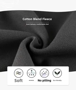 Detail of soft breathable charcoal grey cotton-blend polar fleece fabric texture