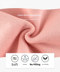 Detailed close-up of pink polar fleece fabric showing soft texture and premium cotton blend