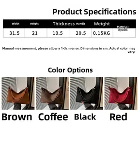 Size guide for vintage tote bag showing dimensions for width, height, and strap length