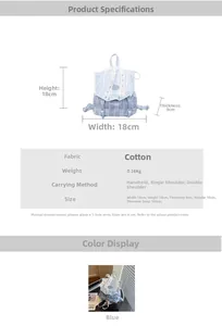Detailed dimension guide and specifications for lightweight blue plaid mini backpack