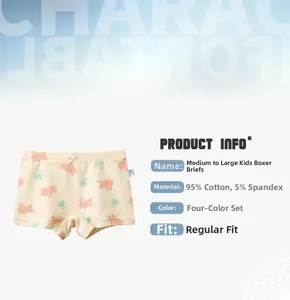 Detailansicht der Mädchen Baumwolle Boxer-Shorts mit Hasen-Print und Materialangaben