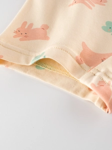 Baumwoll-Boxershorts für Mädchen mit Kaninchenmuster und feiner Doppelnaht-Verarbeitung