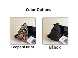 Comparaison détaillée des sacs de poitrine de loisirs en motif léopard et noir classique