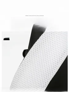 Detail of thickened honeycomb mesh straps for pressure relief and breathability on backpack
