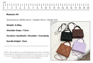 Detailed comparison of four quilted PU leather tote bags with size specs and strap details