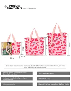 Waterproof leopard yoga bag showing three expandable heights and large capacity detail