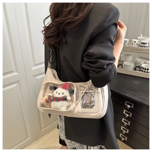 Sac Ita avec fenêtres transparentes pour peluches et cartes photo, vue de profil