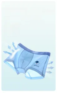 Atmungsaktives Mesh-Gewebe der Jungen-Boxershorts mit Astronauten-Print und Kühlesffekt