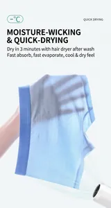 Atmungsaktive Mesh-Boxershorts für Jungen mit schnelltrocknendem Eisseide-Gewebe