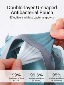Boxer en coton respirant pour garçons avec doublure antibactérienne et motif panda