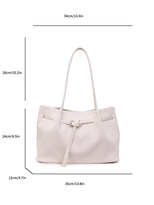 French design beige woven tote bag for women, large capacity shoulder bag for autumn 2025