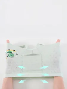 Breathable mint green boys ice silk boxer briefs with high elastic stretch and crocodile print