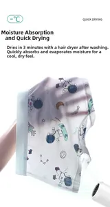 Close-up showing quick-drying breathable mesh fabric of boys' astronaut boxer briefs