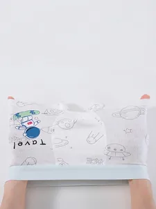 Boys' breathable ice silk mesh boxer briefs with astronaut pattern and high elastic waistband