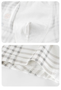 Close-up of boys mesh boxer shorts showing breathable fabric and grid pattern