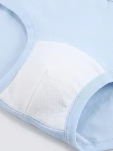 Boys cotton boxer briefs with 5A antibacterial double-layer crotch and breathable fabric