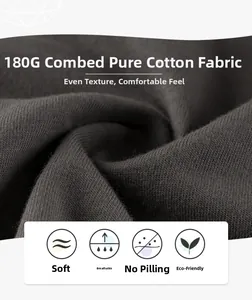 Close-up of 180G combed cotton fabric detail for boys' dark grey long sleeve t-shirt