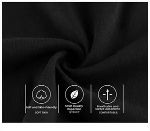 Macro detail of breathable black knit cotton fabric for kids long sleeve shirts