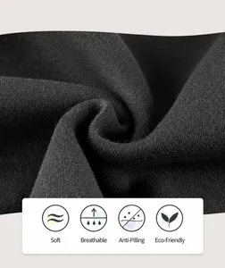 Detail of soft, pilling-resistant fleece fabric for children's warm baseball jacket
