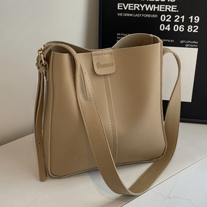 Sac Seau En Cuir PU Pour Femmes Et Pochette Grande Capacité Sac À Bandoulière Minimaliste Quotidien Décontracté