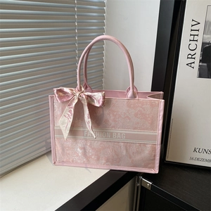 Mode Große Kapazität Damen Tragetasche Kunstleder Bedruckte Handtasche Mit Seidenschal Elegante Umhängetasche Für Pendler