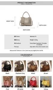 Detailed size specifications for small bucket bag with dimensions and dog charm