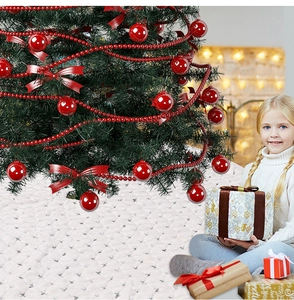 White Christmas tree skirt with black stars and plush quilted texture for party decor