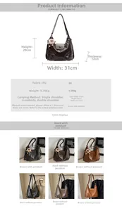 Detailed dimension guide for water-washed PU leather tote backpack showing size and weight