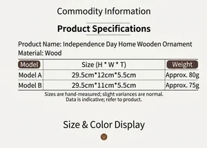Spécifications de taille et dimensions détaillées pour décoration d'intérieur en bois