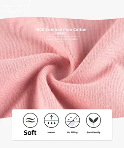 Détail macro du tissu en coton peigné rose 180G montrant une texture douce et aérée