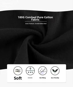Vue macro détaillée de la texture du coton peigné 180G pour t-shirt enfant à manches longues