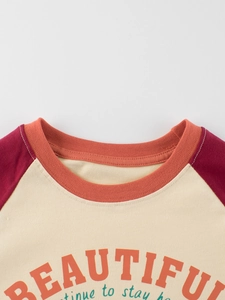 Kids vintage raglan sleeve T-shirt featuring beautiful print and cotton fabric