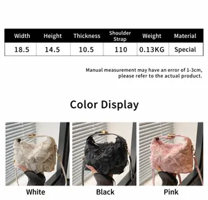 Detailed size specifications for the 3D flower tote bag showing dimensions and weights