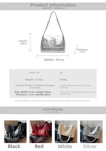Detailed size specifications for a large soft leather tote bag with stylish bow accent