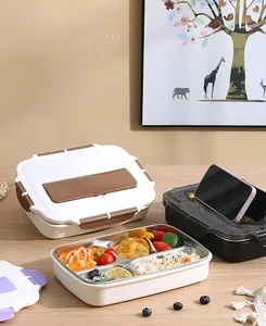 Close-up of the 304 stainless steel interior compartments and lid with phone holder