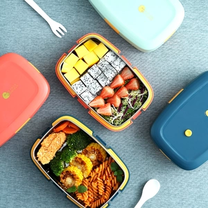 304 Stainless Steel Lunch Box For Adults Students Portable Water Filling Thermal Insulation Leak-proof Bento Box With Compartments