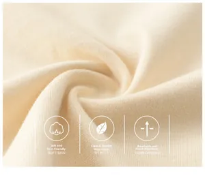Macro view of soft breathable A-grade skin-friendly cotton fabric texture for kids T-shirt