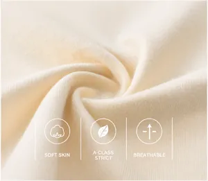 Gros plan sur un tissu en coton doux et respirant de qualité classe A pour t-shirts enfant