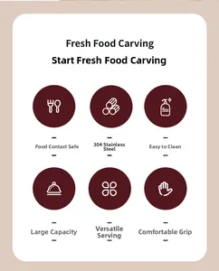Close-up of food-grade 304 stainless steel interior with easy-to-clean smooth texture